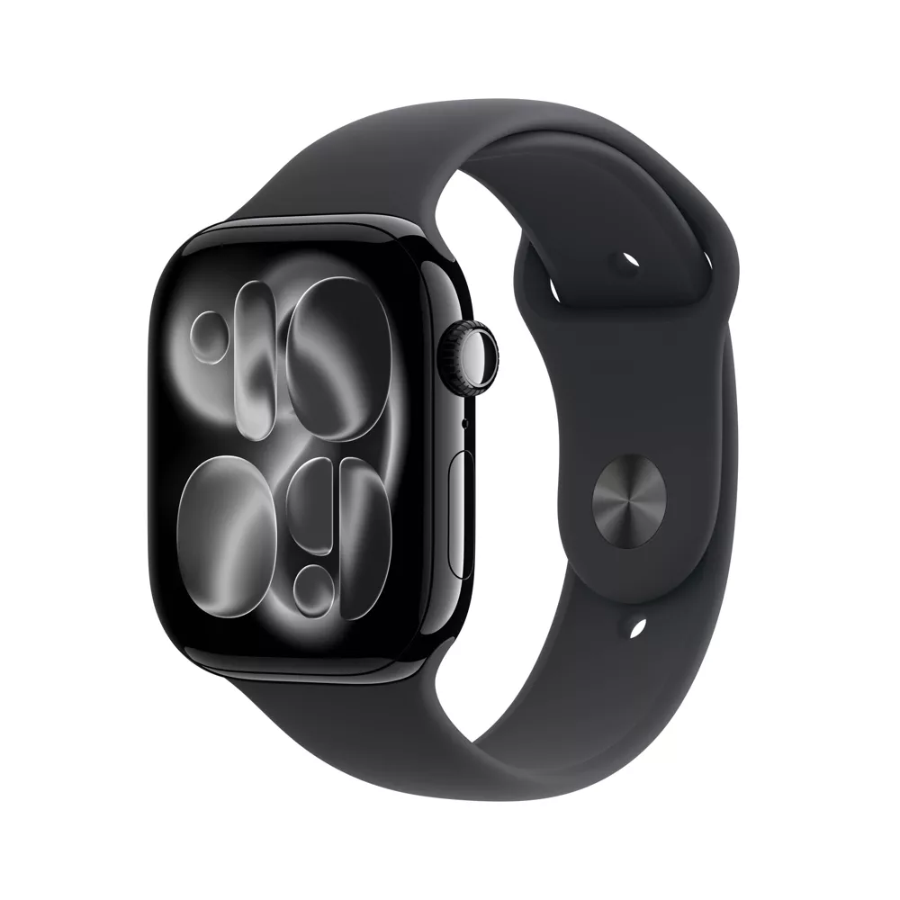 Apple Watch Series 11  46mm Jet Black Aluminum Case with Black Sport Band