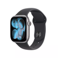 Apple Watch Series 11 42mm Space Gray Aluminum Case with Black Sport Band