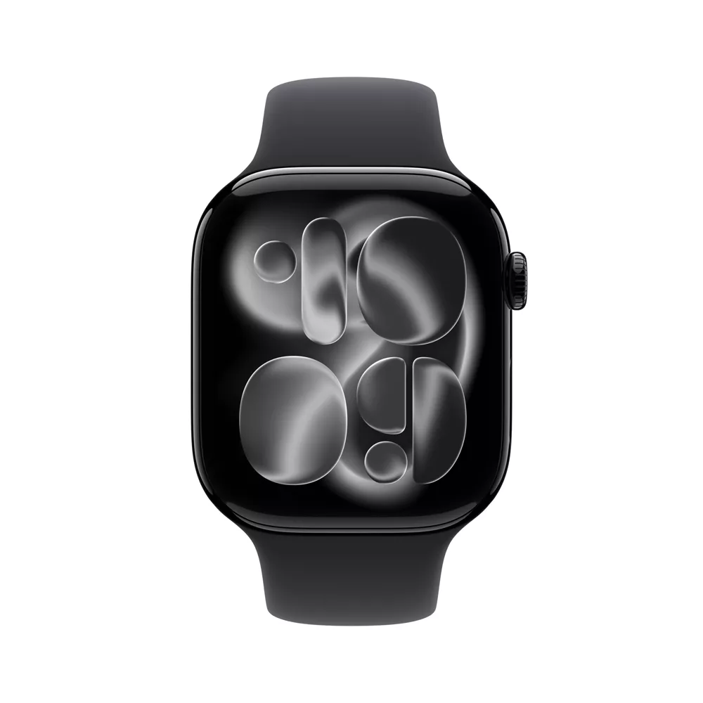 Apple Watch Series 11  46mm Jet Black Aluminum Case with Black Sport Band