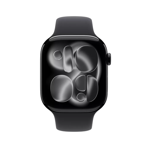 Apple Watch Series 11  46mm Jet Black Aluminum Case with Black Sport Band