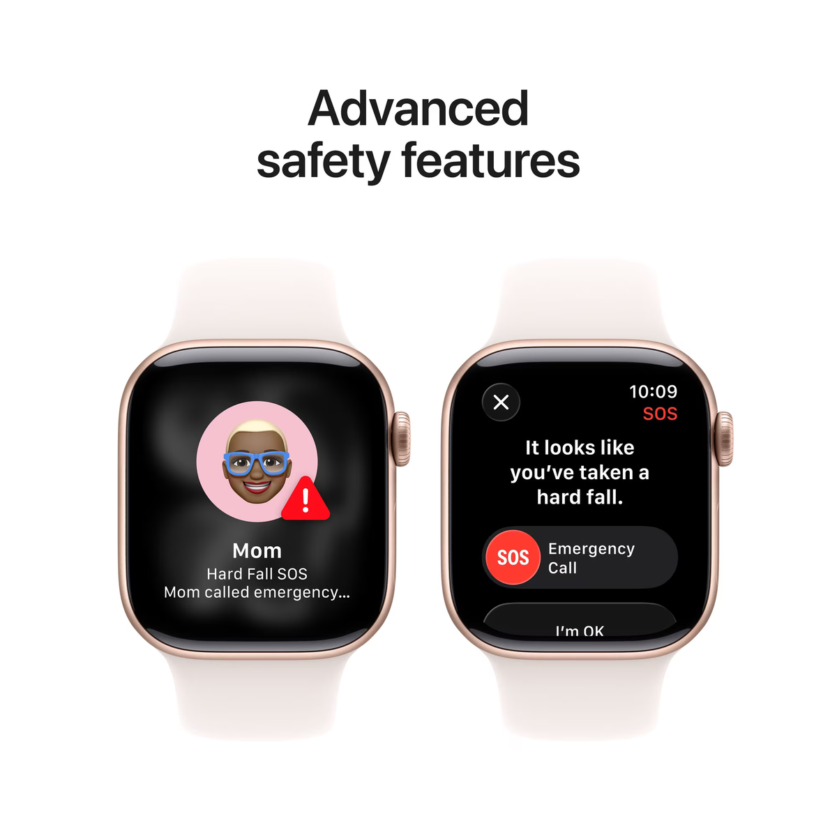 Apple Watch Series 11 42mm Rose Gold Aluminum Case with Light Blush Sport Band