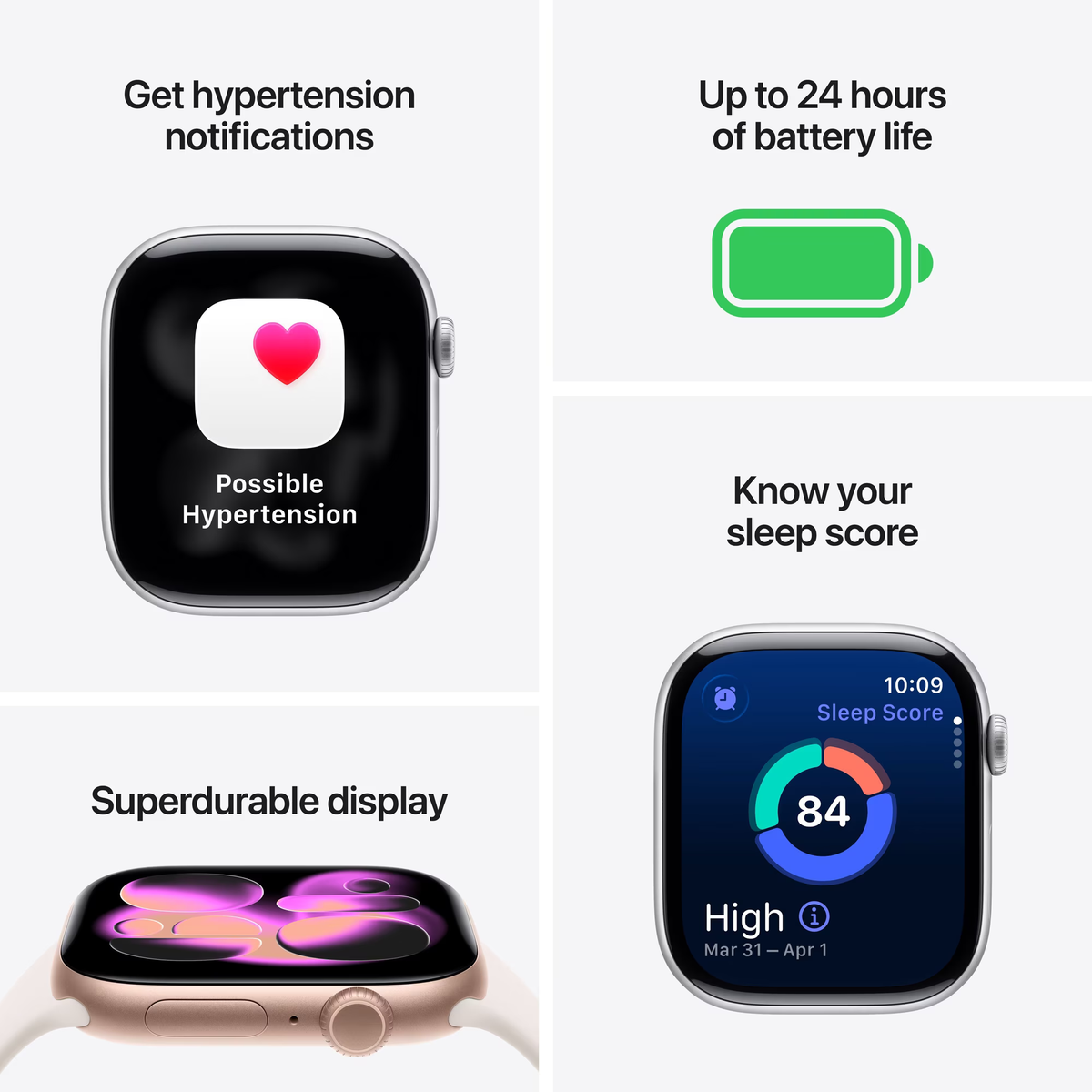 Apple Watch Series 11 42mm Rose Gold Aluminum Case with Light Blush Sport Band