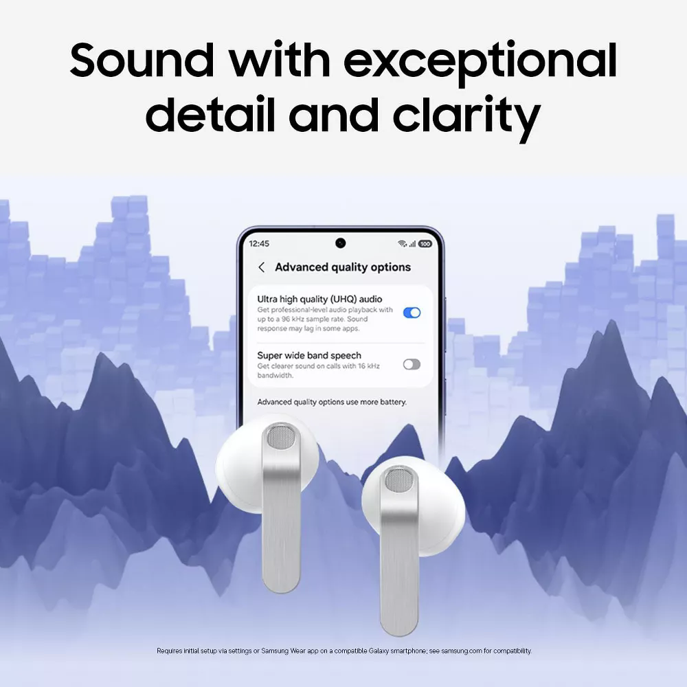 Samsung Galaxy Buds 4 True Wireless Bluetooth Earbuds with ANC - White