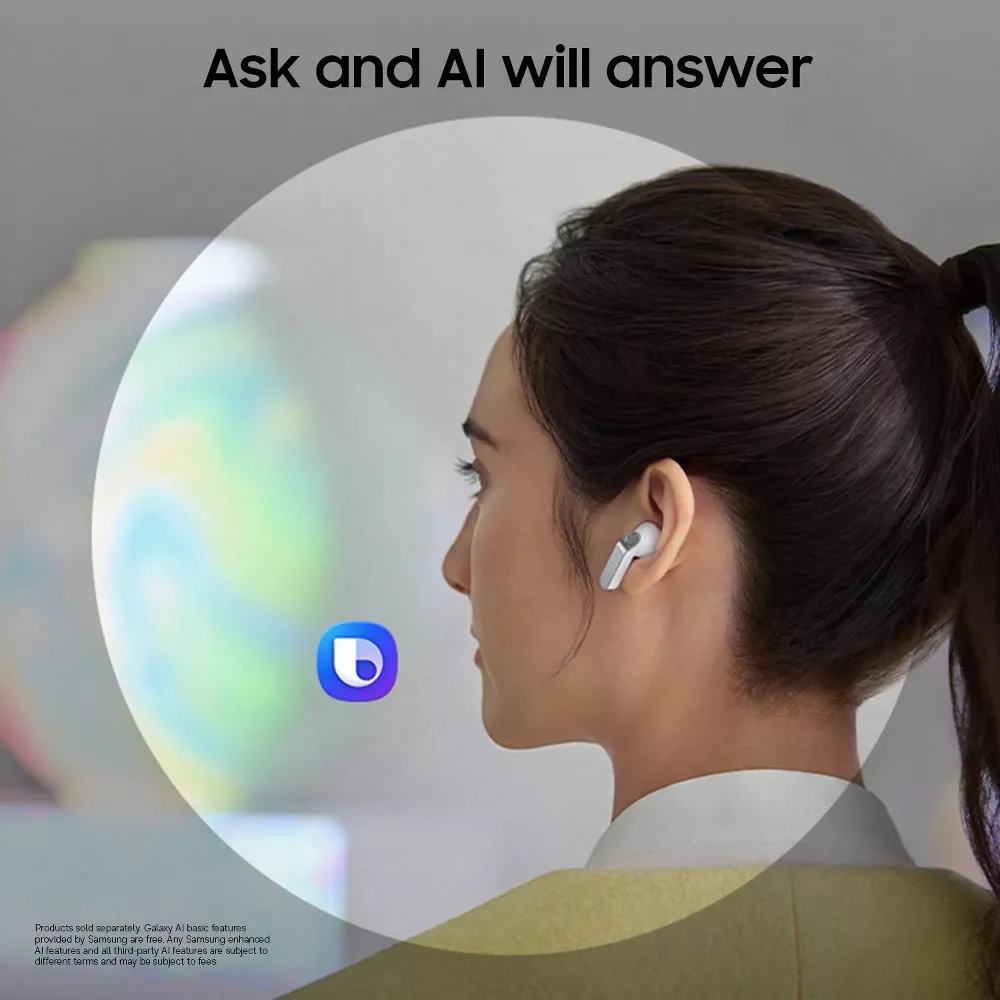 Samsung Galaxy Buds 4 True Wireless Bluetooth Earbuds with ANC - White
